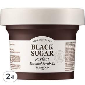 SKINFOOD 黑糖完美精華磨砂膏 2X, 2個, 210g