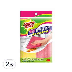 3M Scotch-Brite 百利 魔布廚房擦拭布 2片, 2包