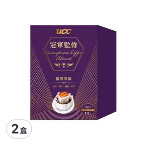 ucc 冠軍監修醇厚香韻濾掛式咖啡, 10g, 10入, 2盒