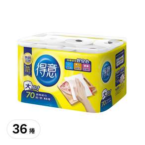 得意 廚房紙巾, 70張, 36捲