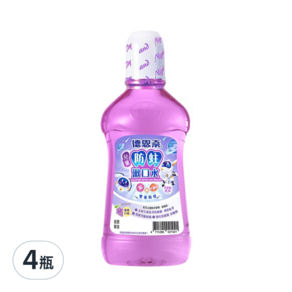 Day and Night 德恩奈 兒童防蛀漱口水 葡萄, 500ml, 4瓶