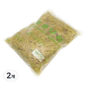 GOMUNARA 彈力橡皮筋 1kg, 黃色, 2包