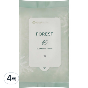 GREEN FINGER 綠手指 FoRest 潔膚濕巾 30抽, 30張, 4包