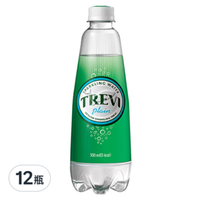 LOTTE 樂天 TREVI Sparking water 原味氣泡水, 500ml, 12瓶