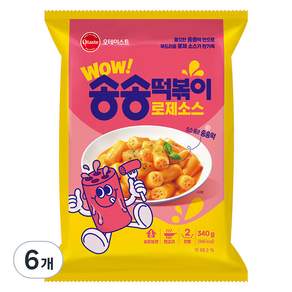 O taste Song Song辣炒年糕 玫瑰醬, 6個, 340g