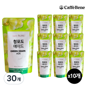 CAFFE BENE 咖啡伴 綠葡萄風味氣泡飲, 190ml, 30個