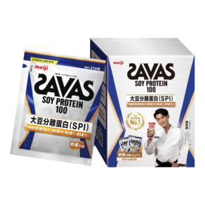 meiji 明治 SAVAS大豆蛋白粉 隨手包 奶茶口味 7入, 147g, 1盒