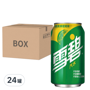 Sprite 雪碧 清爽檸檬風味, 330ml, 24罐