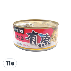 惜時 有魚 貓餐罐, 純鮪魚, 170g, 11罐