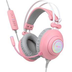 ABKO HACKER Virtual超輕震動降噪耳機麥克風, N550 ENC, 粉色