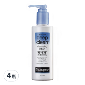 Neutrogena 露得清 深層卸妝乳, 200ml, 4瓶