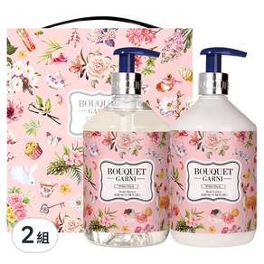 BOUQUET GARNI 香氛身體沐浴乳 520ml+乳液 520ml White Musk, 2組