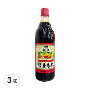 KOKUMORI 穀盛 醇香烏醋, 600ml, 3瓶