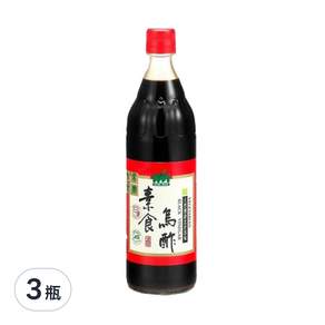 KOKUMORI 穀盛 素食烏醋 小, 600ml, 3瓶