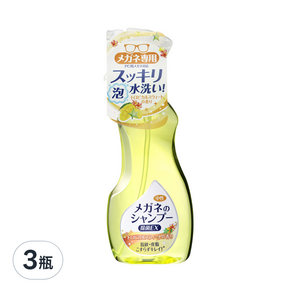 SOFT99 除菌型眼鏡清潔噴霧 熱帶水果香 200ml, 3瓶