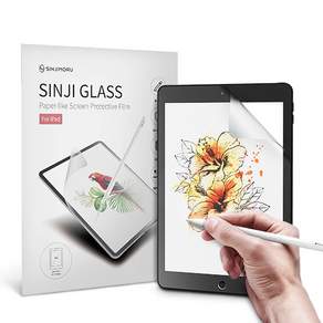 SINJIMORU iPad類紙膜螢幕保護貼, 單色