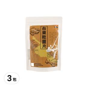 太禓食品 台東乾薑片, 100g, 3包