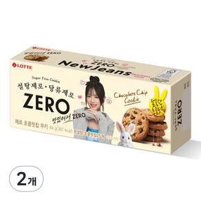 LOTTE 樂天 Zero巧克力豆餅乾, 84g, 2盒