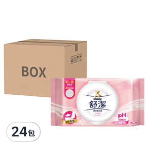 Kleenex 舒潔 女性濕式衛生紙, 40張, 24包