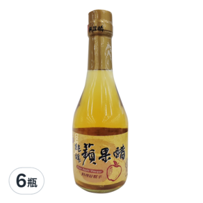 台酒 純釀蘋果醋, 300ml, 6瓶