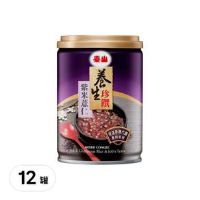 泰山 養生珍饌 紫米薏仁粥, 255g, 12罐