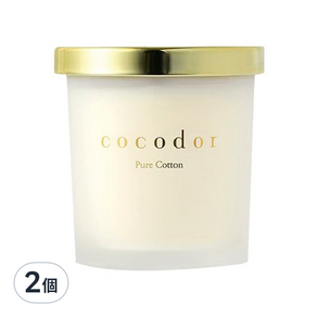 COCODOR 珂珂朵爾 大豆蠟燭, 純棉花香, 130g, 2個