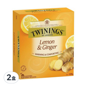 TWININGS 唐寧茶 檸檬薑茶, 1.5g, 80入, 2盒