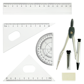 Baco Gel製圖用圓規+角度儀組, 1組