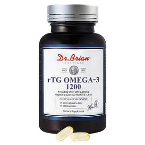 Dr.Brian rTG Omega-3魚油膠囊, 180顆, 1罐