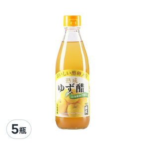 MORIBUN 森文釀造 柚子風味果醋飲料 3倍濃縮, 360ml, 5瓶