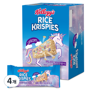 RICE KRISPIES 獨角獸脆米花餅乾棒, 240g, 4盒