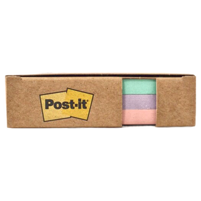 3M Post-it 利貼 狠黏 環保橫格便條紙 101 x 101mm, 粉嫩色系, 210張, 1盒