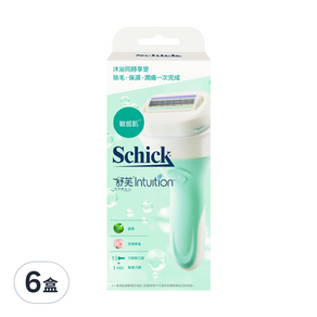 Schick 舒適牌 女除毛刀具 敏感肌, 2片, 6盒