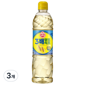 OTTOGI 不倒翁 3倍釀造醋, 3瓶, 900ml