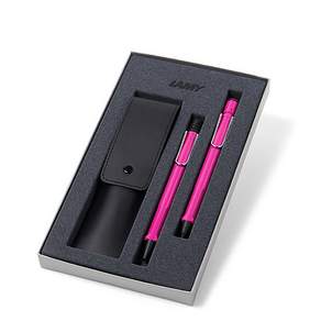 LAMY Safari 圓珠筆尖袋套組, 粉色的, 1套