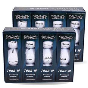 Volvik 富維克 TOUR-M兩層高爾夫球12入, 白色, 2組, 12入