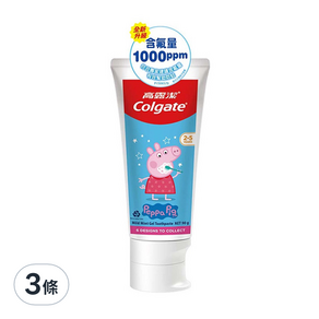 Colgate 高露潔 兒童牙膏 含氟健齒凝露 款式隨機, 90g, 3條