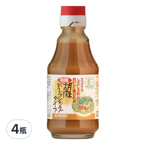 HIKARI FOODS 光食品 有機和風胡麻醬, 225g, 4瓶