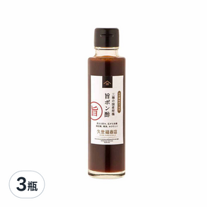 久世福商店 柚子醋 醬油味, 150ml, 3瓶