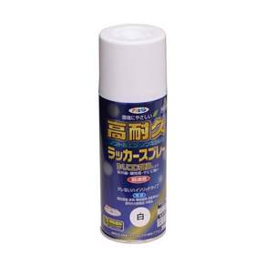 ASAHIPEN 朝日塗料 高耐久無鉛苯防銹噴漆, 白, 300ml, 1瓶