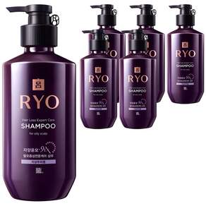 RYO 呂 滋養韌髮洗髮精 油性頭皮適用 草本花香, 400ml, 6瓶