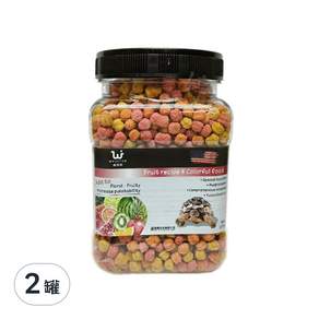 WEIYITER 維益特 陸龜水果配方彩色飼料, 120g, 2罐