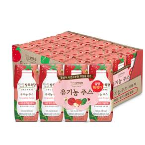 Maeil Sangha Farm 蘋果草莓羽衣甘藍綜合蔬果汁, 125ml, 24入