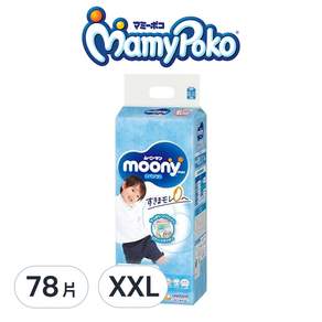 滿意寶寶日本版 頂級超薄褲型尿布 男童, XXL, 78片