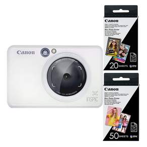 Canon 佳能 Inspik S2 照片打印機棱鏡白色 + 相紙 20p, 單品