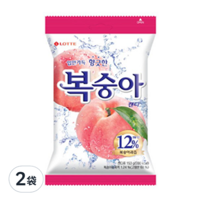 LOTTE 樂天 水蜜桃糖, 153g, 2袋