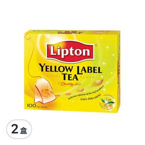 Lipton 立頓 黃牌紅茶, 2g, 100包, 2盒