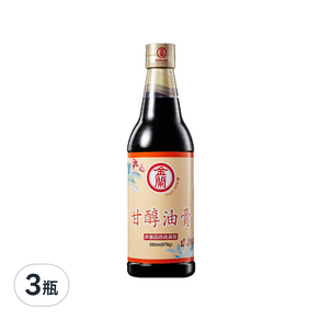 金蘭 甘醇油膏, 590ml, 3瓶