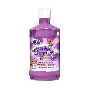 Smiling 百齡 防蛀兒童漱口水 香檳葡萄, 500ml, 1瓶