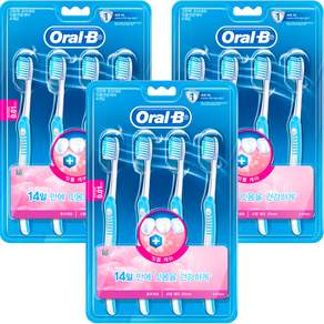 Oral-B 歐樂B 超彈力細軟毛牙齦護理牙刷, 4入, 3組